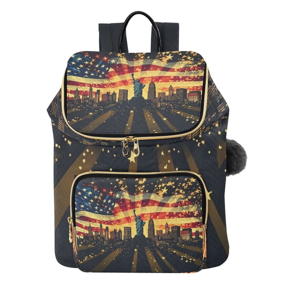 Iauyy Liberty Design Fashion Backpack for Women , (14-in Computer)Quilted Shoulder Bag,15L