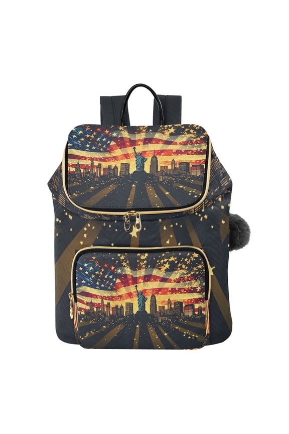 Liberty Design Fashion Backpack for Women , (14-in Computer）Quilted Shoulder Bag，15L