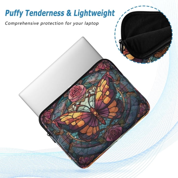 Iauyy(M)13.4 inch Laptop Sleeve,Shockproof Durable Computer Carrying laptop Bag,Slim Cover for 13.4-14 inch HP Dell Lenovo Asus Notebook,An Ordinary Butterfly