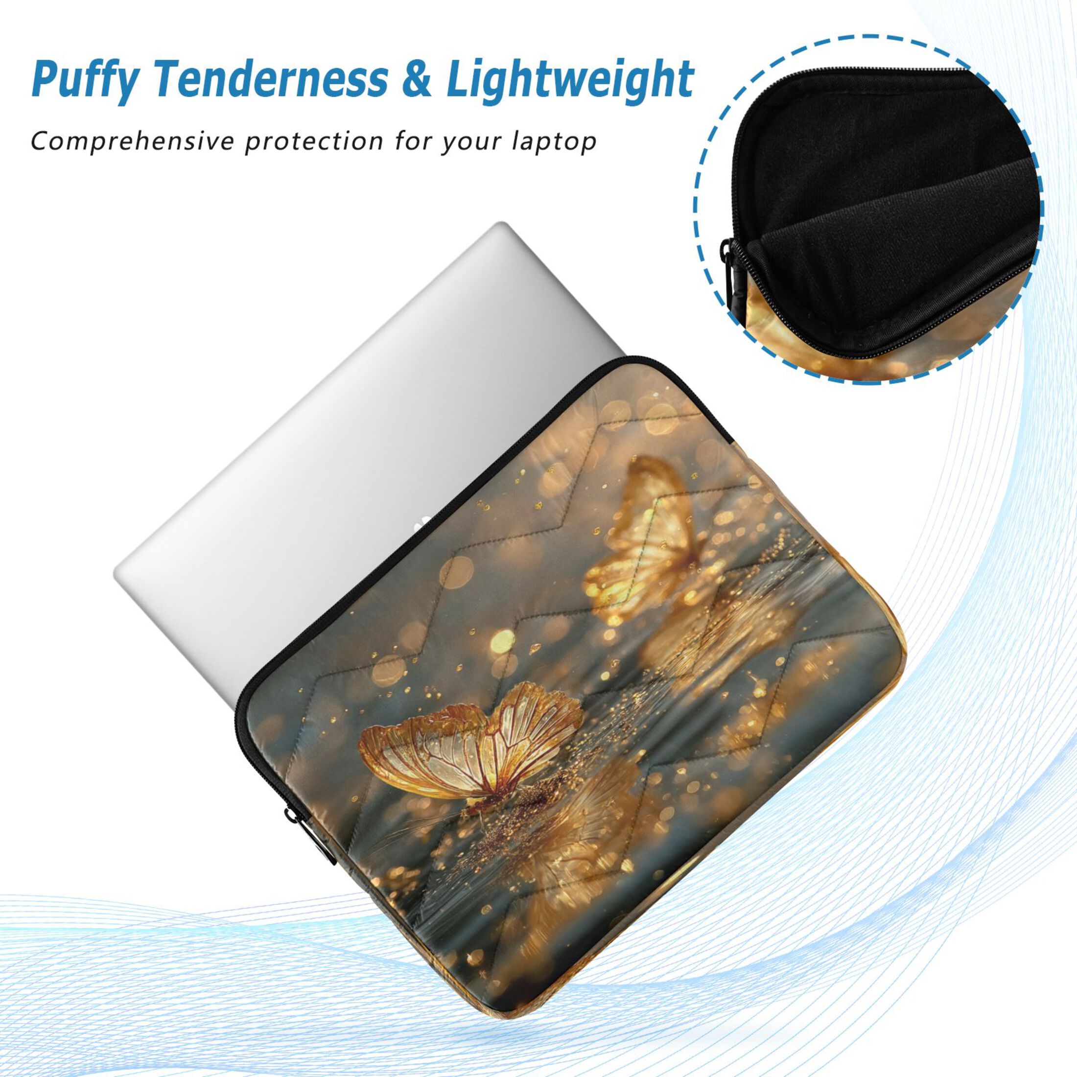 Iauyy（M)13.4 inch Laptop Sleeve,Shockproof Durable Computer Carrying ...