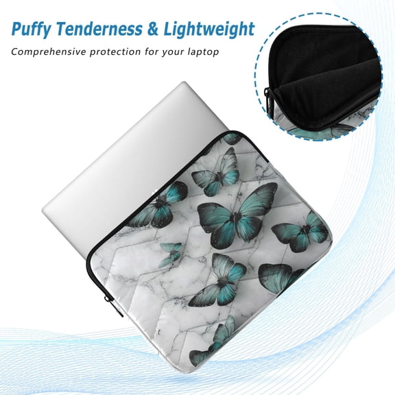 Iauyy(M)13.4 inch Laptop Sleeve,Shockproof Durable Computer Carrying laptop Bag,Slim Cover for 13.4-14 inch HP Dell Lenovo Asus Notebook,Brightly Colored Blue