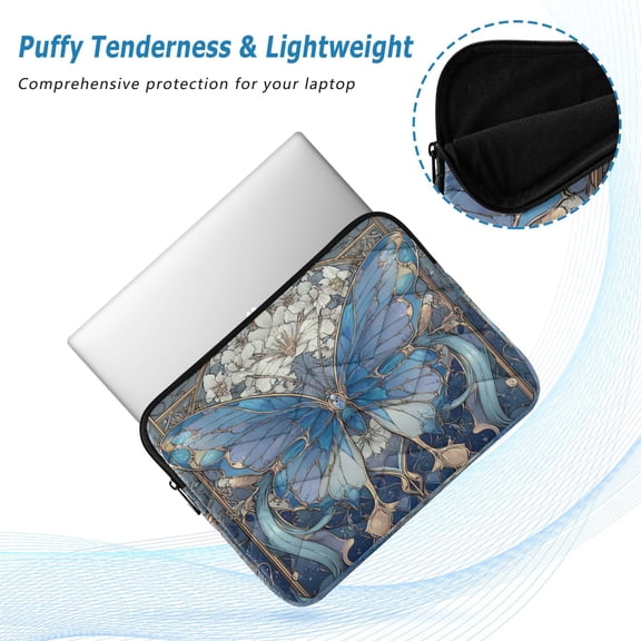 Iauyy（M)13.4 inch Laptop Sleeve,Shockproof Durable Computer Carrying laptop Bag，Slim Cover for 13.4-14 inch HP Dell Lenovo Asus Notebook,Colored Glass