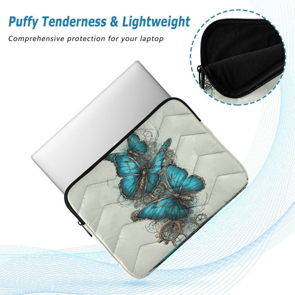 Iauyy（M)13.4 inch Laptop Sleeve,Shockproof Durable Computer Carrying laptop Bag，Slim Cover for 13.4-14 inch HP Dell Lenovo Asus Notebook,Gears and Complex Details