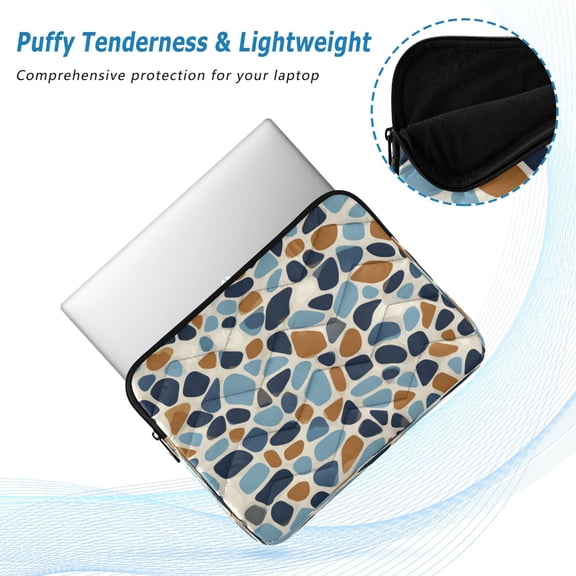 Iauyy(M)13.4 inch Laptop Sleeve,Shockproof Durable Computer Carrying laptop Bag,Slim Cover for 13.4-14 inch HP Dell Lenovo Asus Notebook,Organic Shapes