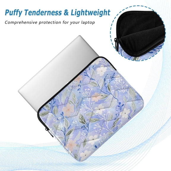 Iauyy(M)13.4 inch Laptop Sleeve,Shockproof Durable Computer Carrying laptop Bag,Slim Cover for 13.4-14 inch HP Dell Lenovo Asus Notebook,Small and Light Blue Color