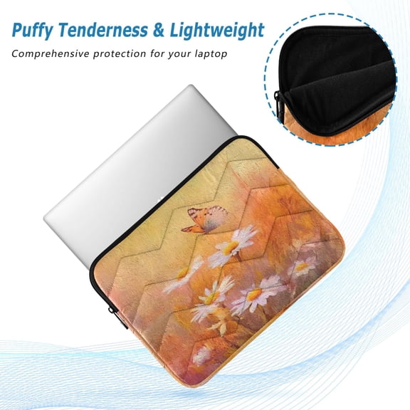 Iauyy(M)13.4 inch Laptop Sleeve,Shockproof Durable Computer Carrying laptop Bag,Slim Cover for 13.4-14 inch HP Dell Lenovo Asus Notebook,The Grass-covered Meadow