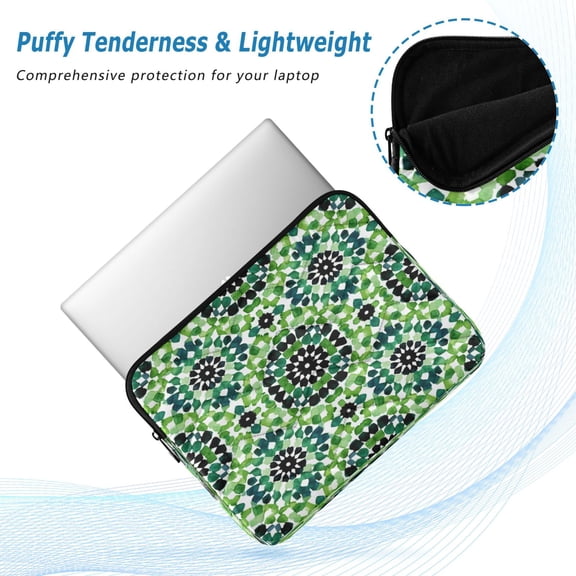 Iauyy(M)13.4 inch Laptop Sleeve,Shockproof Durable Computer Carrying laptop Bag,Slim Cover for 13.4-14 inch HP Dell Lenovo Asus Notebook,The Tiles Of The Alhambra