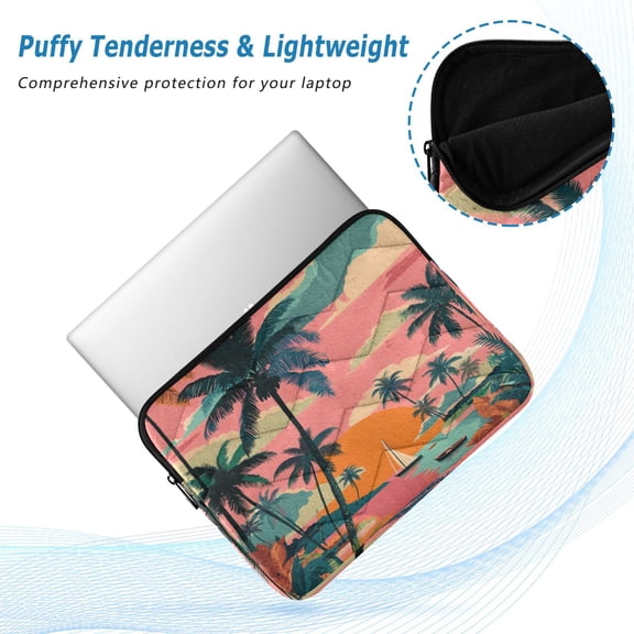 Iauyy(M)13.4 inch Laptop Sleeve,Shockproof Durable Computer Carrying laptop Bag,Slim Cover for 13.4-14 inch HP Dell Lenovo Asus Notebook,Sunset Scene