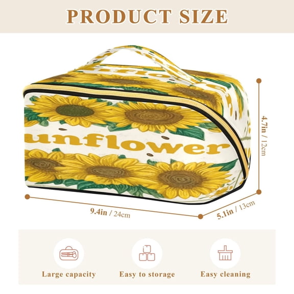 Iauyy Rhombus Cosmetic Bag with Handle Large Capacity Luxury Twill Travel Makeup Bag ,Gold Lettering Symbol