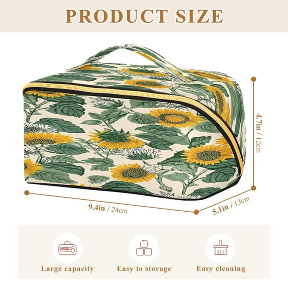 Iauyy Rhombus Cosmetic Bag with Handle Large Capacity Luxury Twill Travel Makeup Bag ,Milky White Background