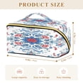 thumbnail image 1 of Iauyy Rhombus Cosmetic Bag with Handle Large Capacity Luxury Twill Travel Makeup Bag ,Russian Decoration, 1 of 8