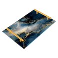 thumbnail image 1 of Iauyy Modern Square Bathroom Tray with Handles - Acrylic & Aluminum Alloy Vanity Countertop Organizer ，Golden Lines, 1 of 7