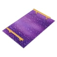 thumbnail image 1 of Iauyy Modern Square Bathroom Tray with Handles - Acrylic & Aluminum Alloy Vanity Countertop Organizer ，Purple Droplet, 1 of 7