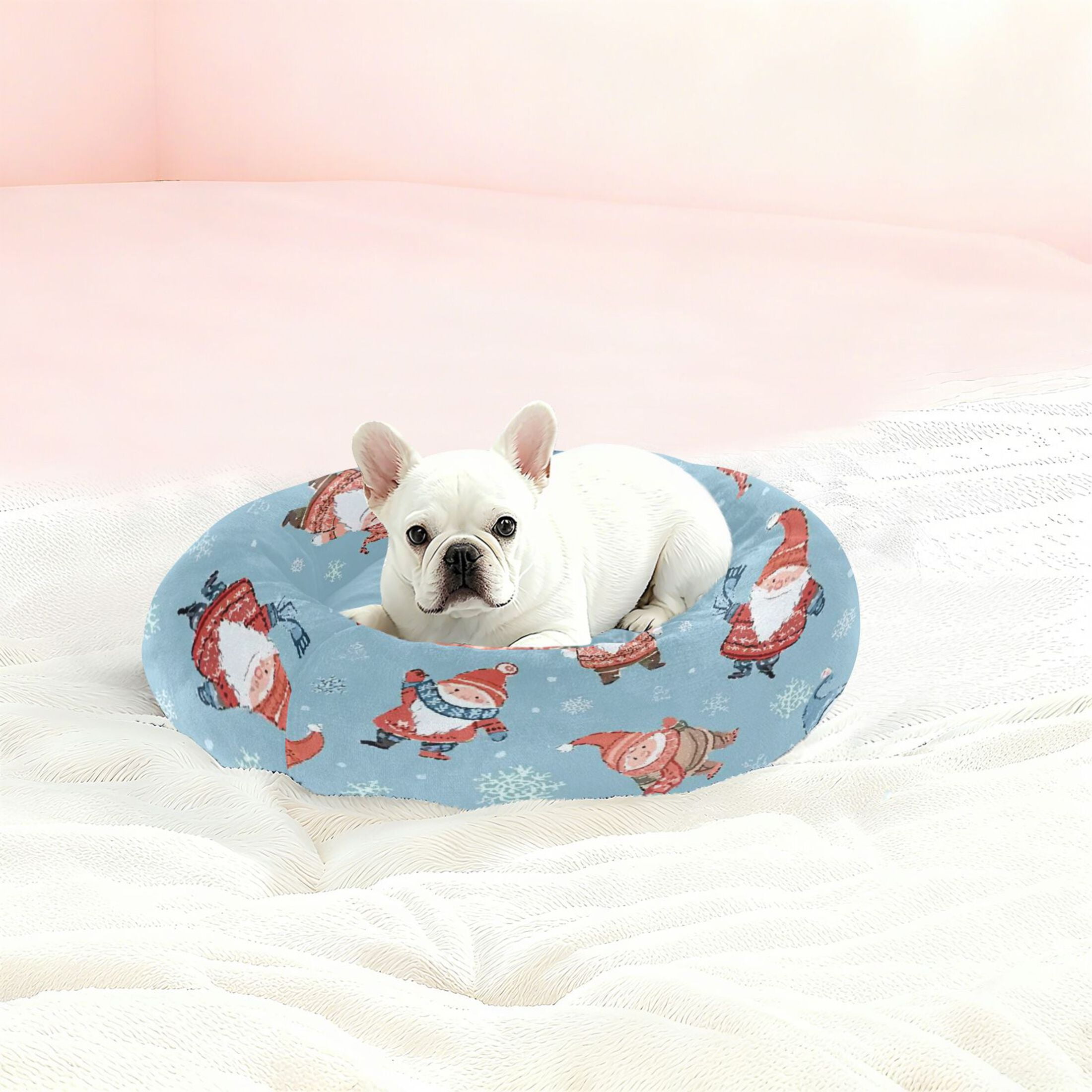 Iauyy Pet Couch Donut Cat Bed for Indoor Cats/Small Dogs Washable & Machine with Non-slip Bottom Calming Cat Furniture, Fantasy-style Hat (XS)