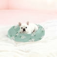 thumbnail image 1 of Iauyy Pet Couch Donut Cat Bed for Indoor Cats/Small Dogs Washable & Machine with Non-slip Bottom Calming Cat Furniture, Small White Flowers (XS), 1 of 8