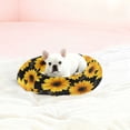 thumbnail image 1 of Iauyy Pet Couch Donut Cat Bed for Indoor Cats/Small Dogs Washable & Machine with Non-slip Bottom Calming Cat Furniture, Sunflower (M), 1 of 8
