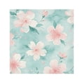 thumbnail image 1 of Iauyy Satin Napkins Set of 1- Flower Print DIY Printing Decoration Cloth Napkin- Easy Care for Home/Party, 1 of 8