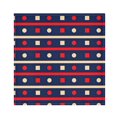 thumbnail image 1 of Iauyy Satin Napkins Set of 1- Navy Red-geometric Stripe DIY Printing Decoration Cloth Napkin- Easy Care for Home/Party, 1 of 8