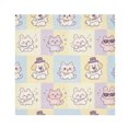 thumbnail image 1 of Iauyy Satin Napkins Set of 1- Pastel Animal Checker DIY Printing Decoration Cloth Napkin- Easy Care for Home/Party, 1 of 8