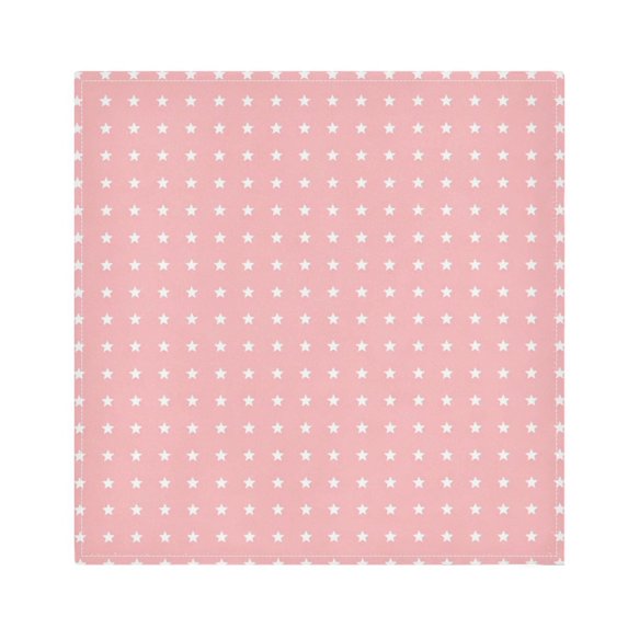Iauyy Satin Napkins Set of 1- Star- Pink4 DIY Printing Decoration Cloth Napkin- Easy Care for Home/Party