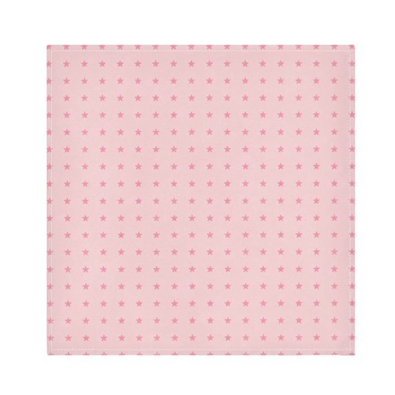 Iauyy Satin Napkins Set of 1- Star-pink DIY Printing Decoration Cloth Napkin- Easy Care for Home/Party
