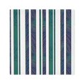thumbnail image 1 of Iauyy Satin Napkins Set of 4- Teal Blue Stripe Pattern DIY Printing Decoration Cloth Napkin- Easy Care for Home/Party, 1 of 8