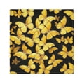 thumbnail image 1 of Iauyy Satin Napkins Set of 6- Beautiful Butterfly- Yellow DIY Printing Decoration Cloth Napkin- Easy Care for Home/Party, 1 of 8