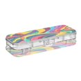 thumbnail image 1 of Iauyy Stackable Clear Pencil Box with Snap-Tight Lid, Large Capacity Plastic Storage Organizer for Pencils, Markers, Crayons ,The Flow Of Nature, 1 of 6