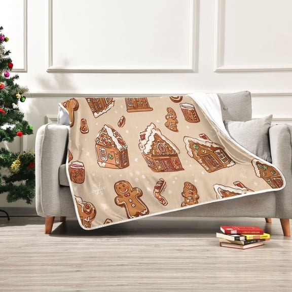 Iauyy Wallpaper Or Wrapping Paper Blanket ,Arctic Wool Throw Blankets All Season Bed Blanket for Couch Sofa Decoration Christmas Gifts 50x60 in