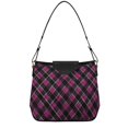 thumbnail image 1 of Iauyy Women's Handbag Removable Shoulder Satchel Bag-Polyester and PU leather ，Checkered Pattern, 1 of 7