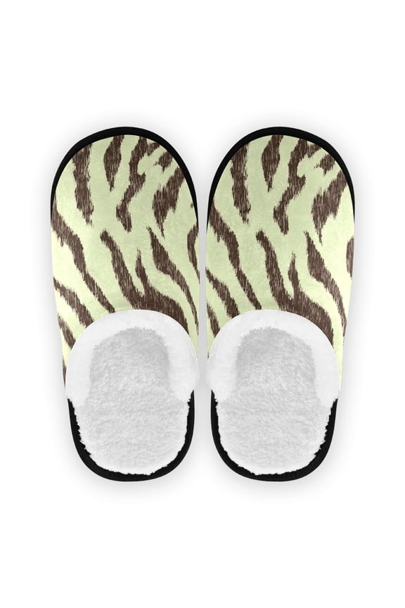 Women's Men's Slippers, Non-Slip Travel Unisex Cotton Flannel House Shoes or Spa Slippers ,Complex Texture