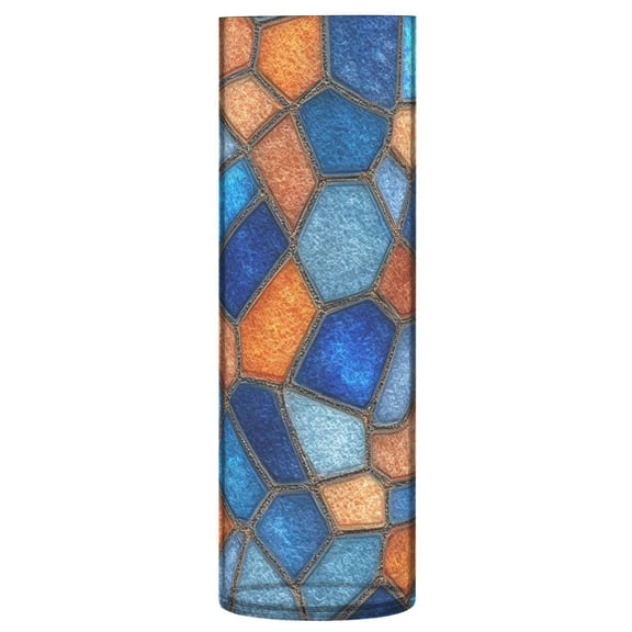 Iauyy plastic Vases Translucentfor for Flowers 11.8" ,Blue and Orange