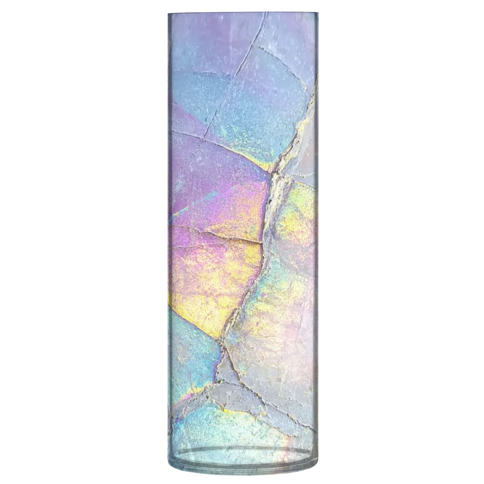 Iauyy plastic Vases Translucentfor for Flowers 11.8" ，Soft Pastel Mixed ...