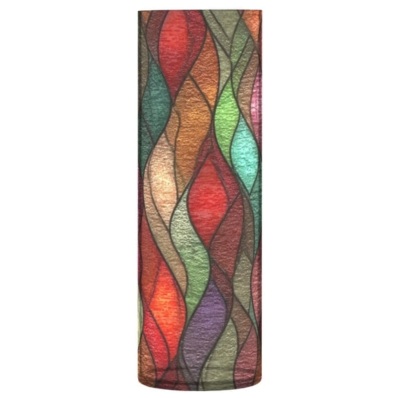 Iauyy plastic Vases Translucentfor for Flowers 11.8" ,Traditional Painted Decoration