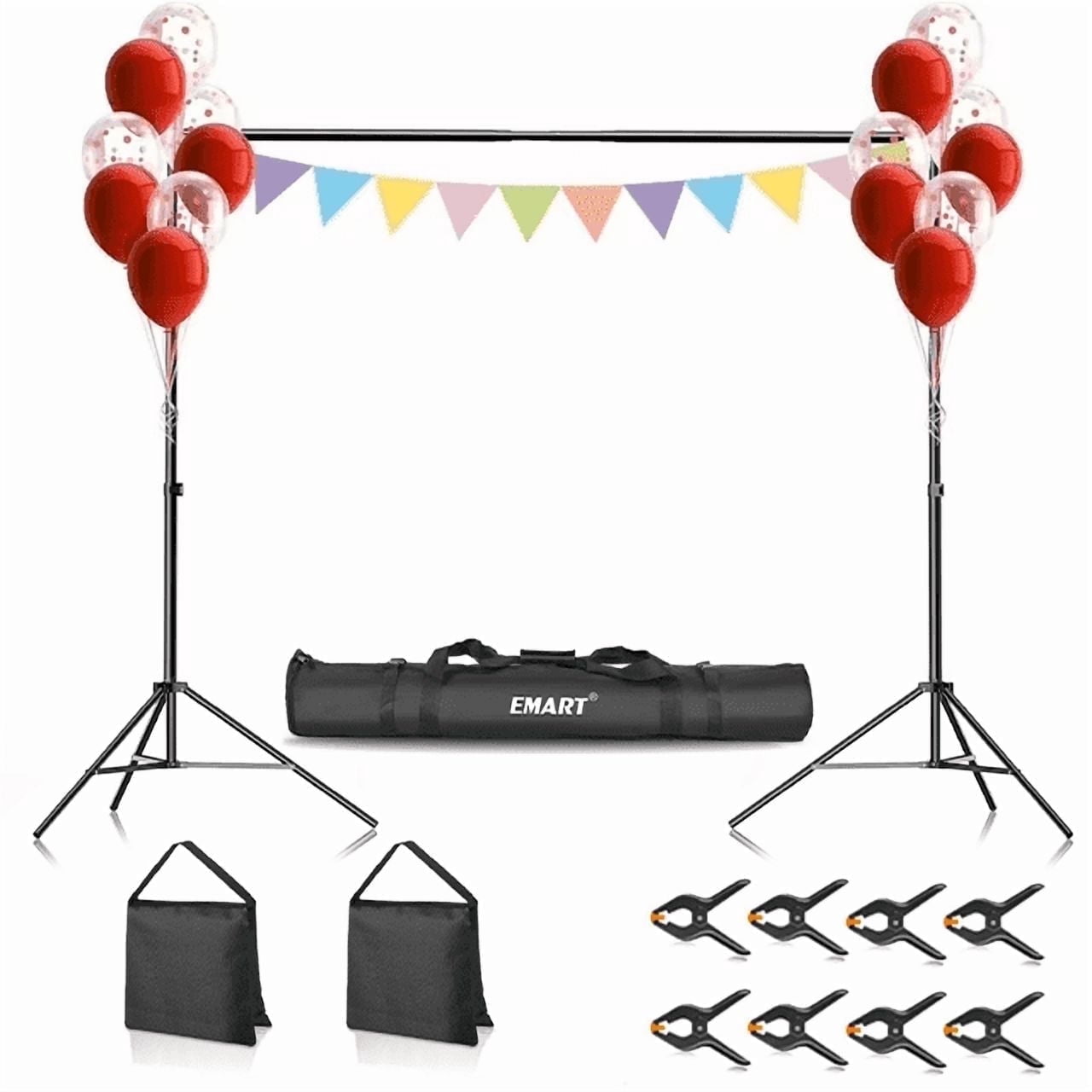 IAZ Heavy Duty Photo Shoot Backdrop Stand, Sturdy Base, 10 x 7 ft
