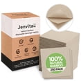 thumbnail image 1 of Jenvita Bamboo Paper Cocktail Napkins, 2-Ply White Paper, 250 Pack, 1 of 9