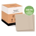 thumbnail image 1 of Ibambo Bamboo Entertain Paper Napkins Folded Party Napkins, 3 Ply, Light Brown, 7.5" X 8.5", 200 Pack, 1 of 10