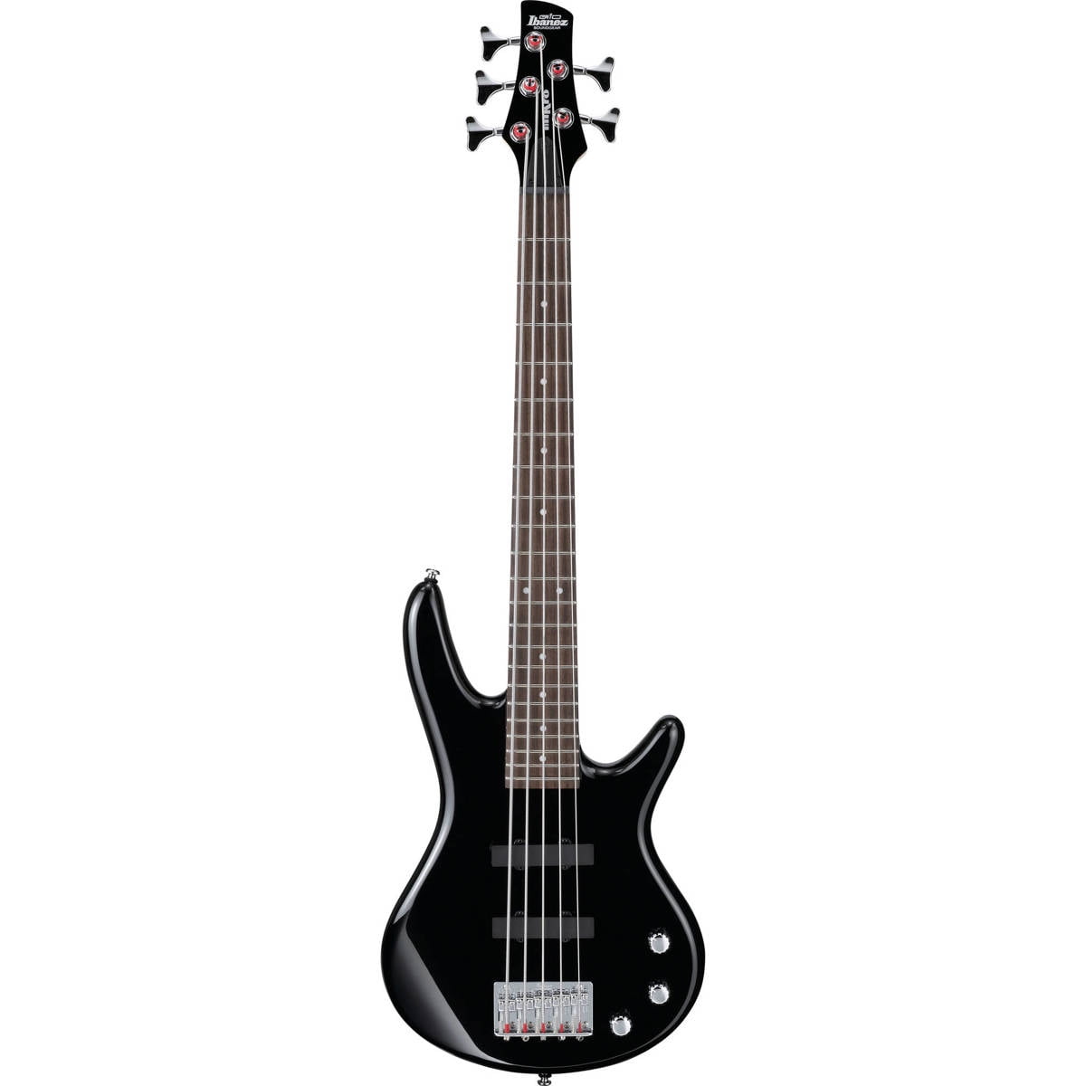 Ibanez 5 String Bass Guitar, Right, Black (GSRM25BK)