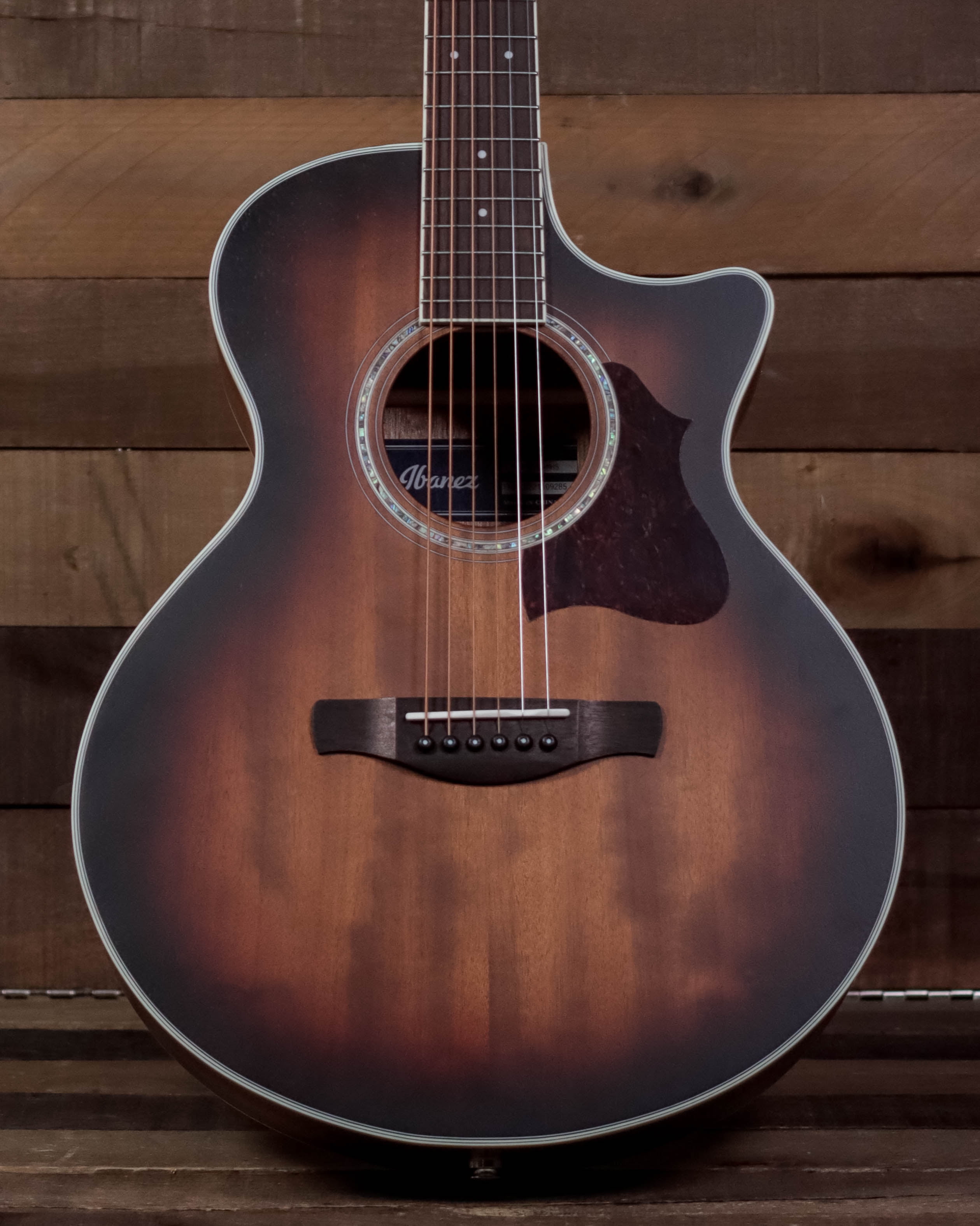 Ibanez AE240JRMHS A/E Junior Guitar - Mahogany Sunburst Open Pore