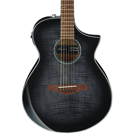 Ibanez AEWC400 Acoustic Electric Guitar, Rosewood Fingerboard, Transparent Black Sunburst