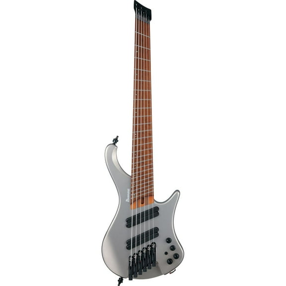 Ibanez EHB1006MS EHB Ergonomic Headless Electric Bass Guitar, Metallic Gray Matte