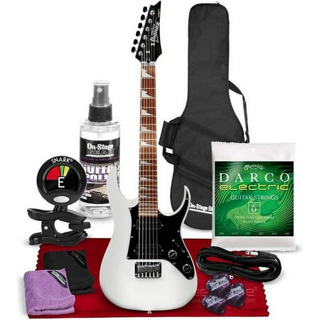 Ibanez IBANEZ-GRGM21WH-B-KIT3720-NFBA 7 String Solid-Body Electric Guitar, White