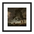 thumbnail image 1 of Ibbetson Storm Behind Isle Of Wight 8X8 Inch Square Wooden Framed Wall Art Print Picture with Mount, 1 of 4