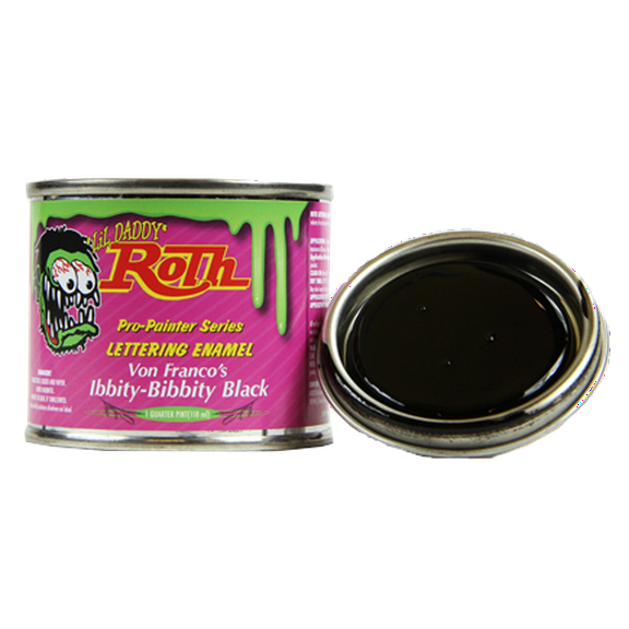 Ibbity Bibbity Black Lettering Enamel