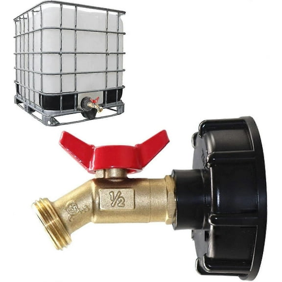 Ibc Tank Connector Faucet Adapter Tank Faucet Drain Tank Adapter For Ibc Tank Adapter1/2" Faucet Outlet Connector Valve Faucet Garden Hose Fittin