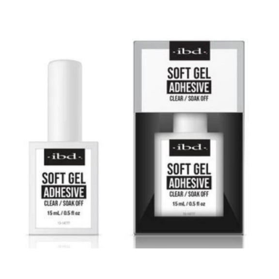 Ibd Clear Soft Gel Tips Adhesive 0.5 oz #36771