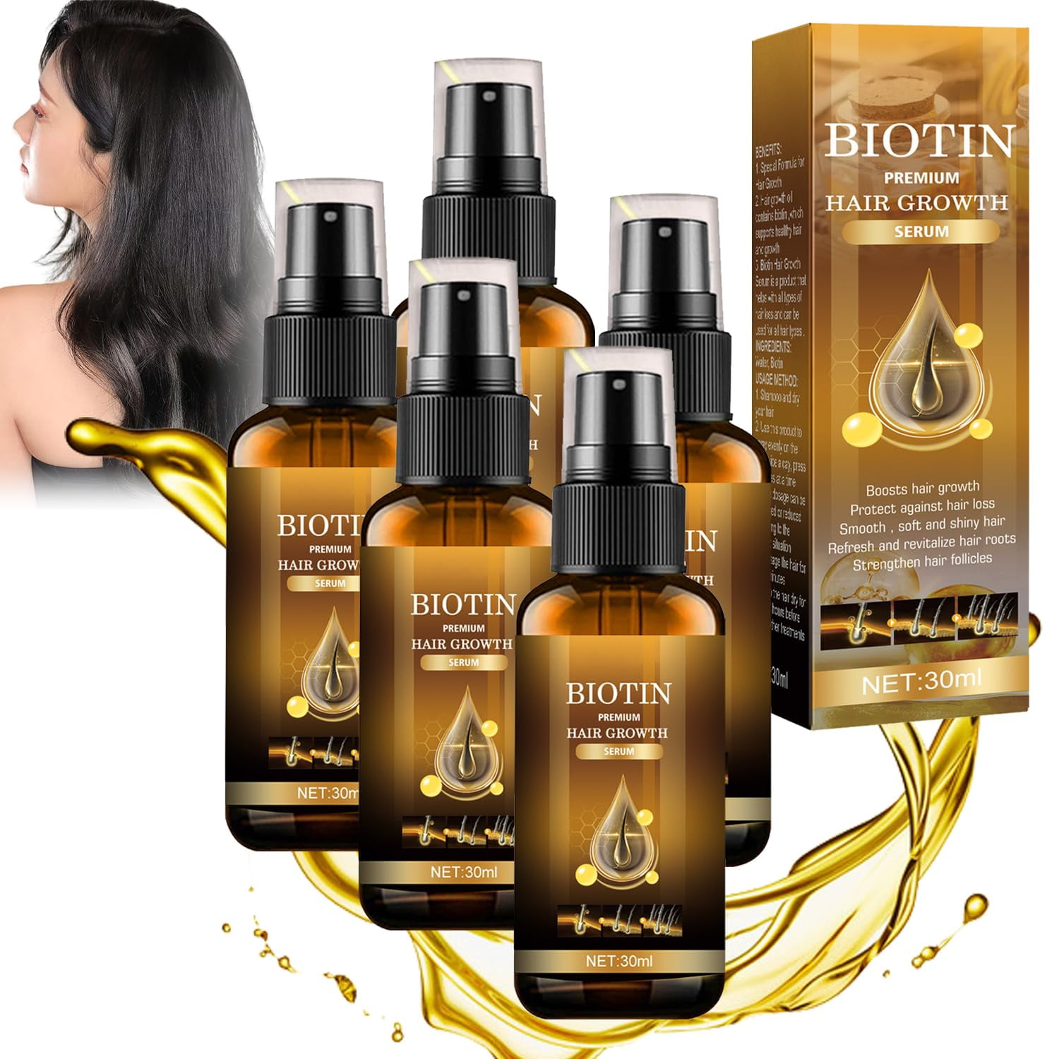 Ibealee-Biotin-Hair-Growth-Spray-Serum-Thickening-Herbal-Anti-Loss
