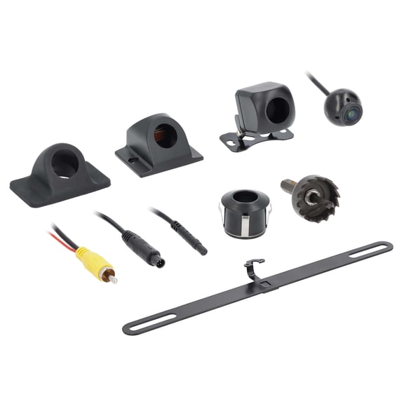 iBEAM Vehicle Safety Systems Wired Universal Multi-Mount Safety and Security Vehicle Camera System with Eyeball Camera and Multiple Mounts TE-5MSC