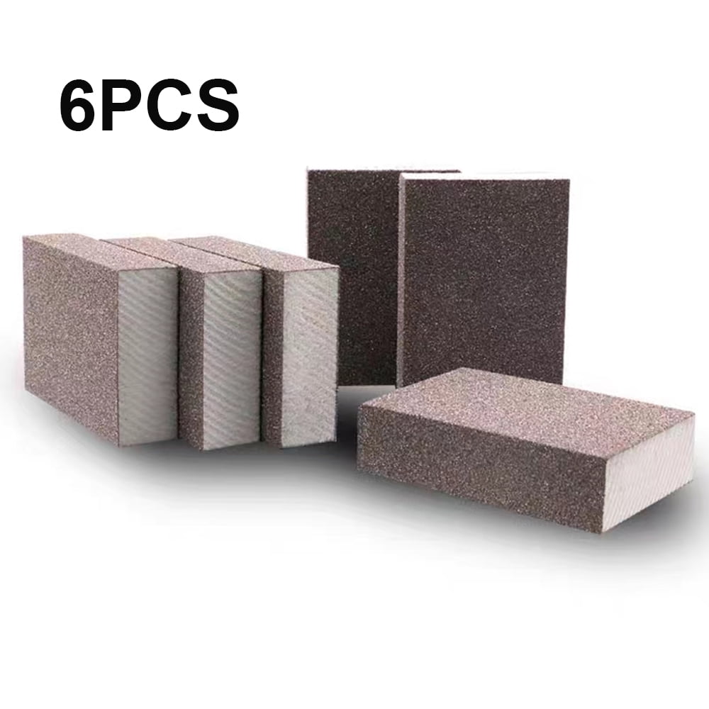 Ibeedow Sanding Sponge Sand Block Dry Wet Sanding Blocks for Wood Wall