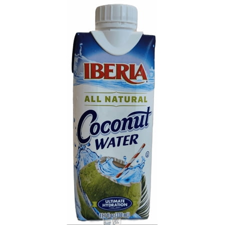 Iberia 100% Pure Coconut Water 4 - 11.1 fl oz Packs